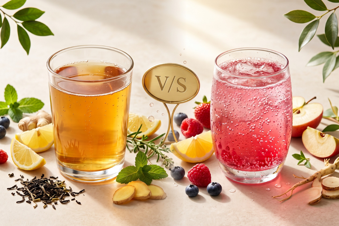 Kombucha vs Prebiotic Sodas: What’s the Difference?